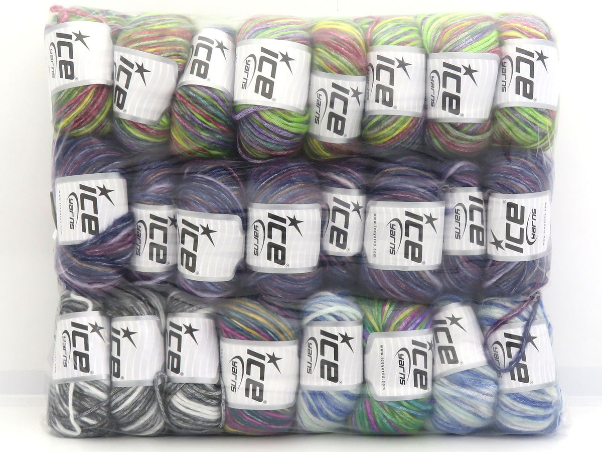 Mixed Lot Multicolor Picasso Yarns fnt2-85811