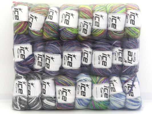 Mixed Lot Multicolor Picasso Yarns fnt2-85811