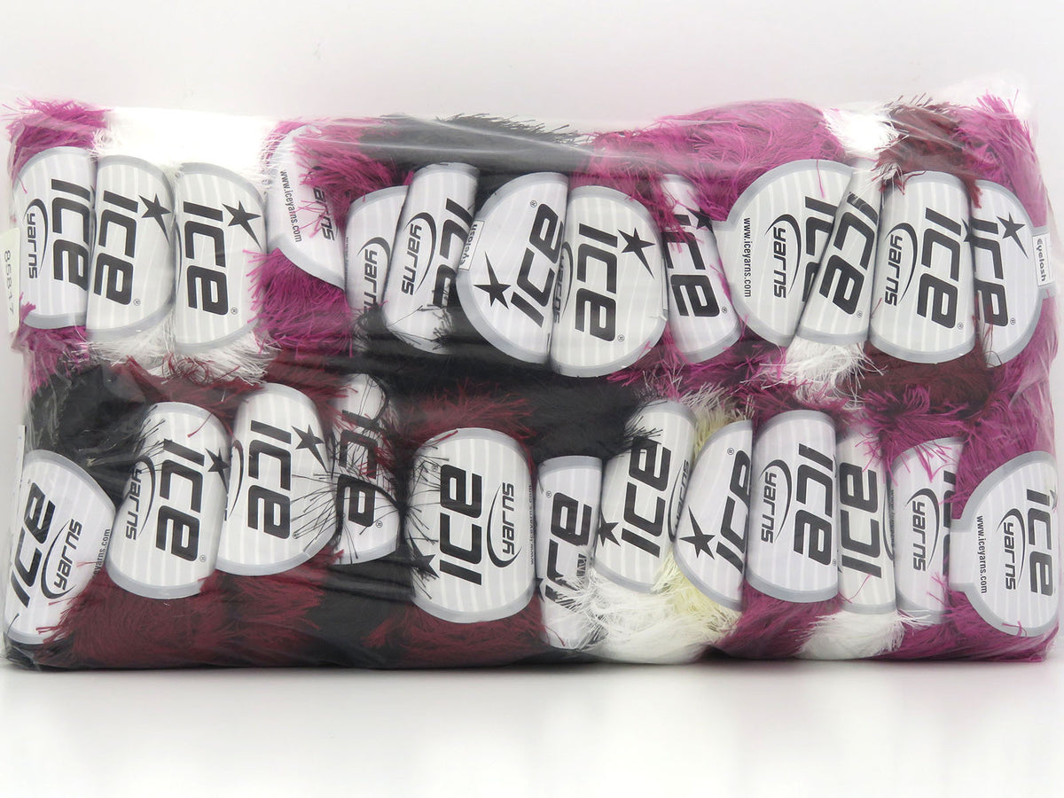 Mixed Lot Multicolor Eyelash Yarns fnt2-85817