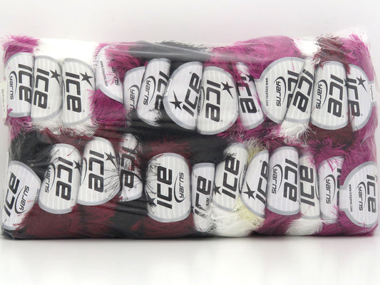 Mixed Lot Multicolor Eyelash Yarns fnt2-85817