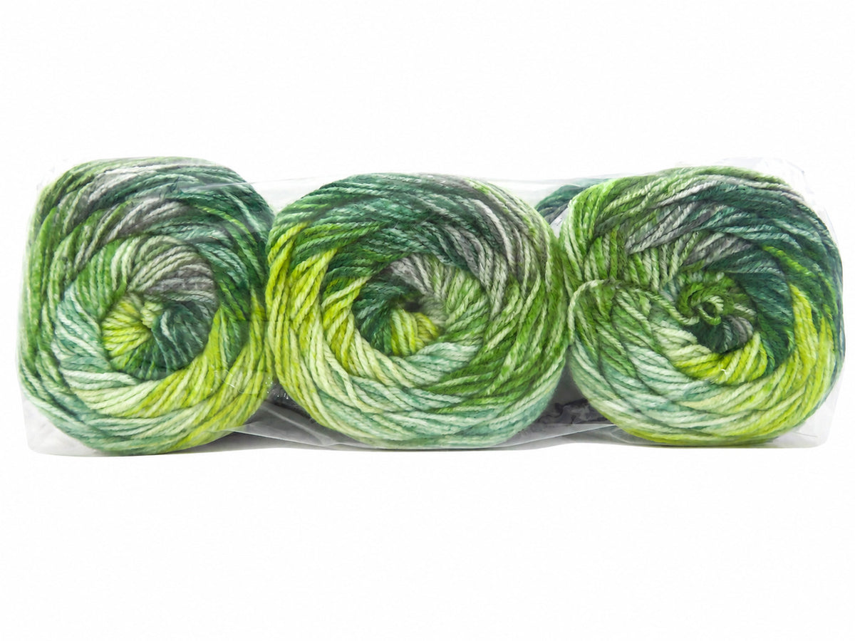 Mixed Lot Multicolor Self Striping Cake Yarns fnt2-86070