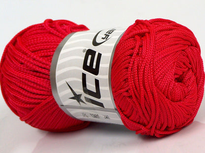 Macrame Cord Red Sku:fnt2-21650