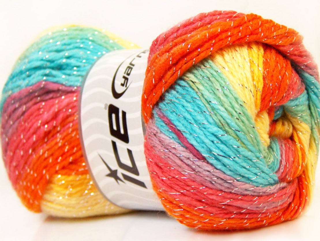 Magic Glitz Orange, Light Blue, Yellow, Green Sku:fnt2-22057