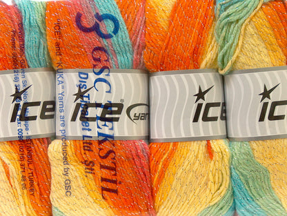 Magic Glitz Orange, Light Blue, Yellow, Green Sku:fnt2-22057