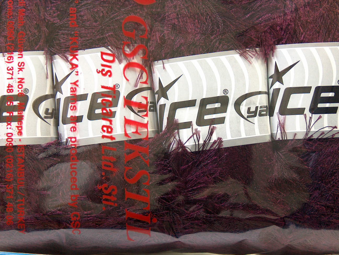 Eyelash 100gr Dark Maroon Sku:fnt2-22718