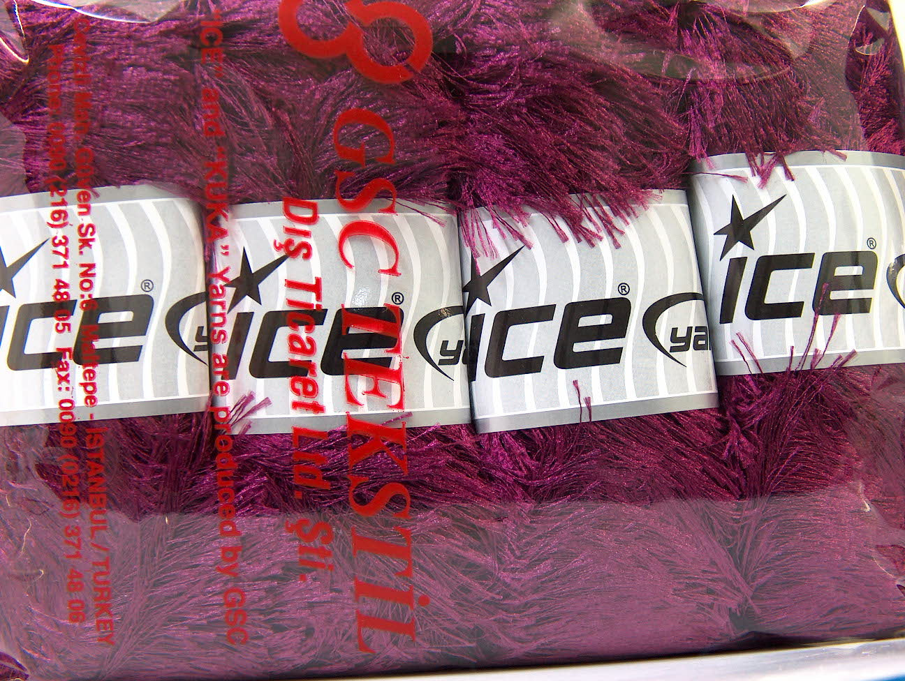 Eyelash 100gr Burgundy Sku:fnt2-22792