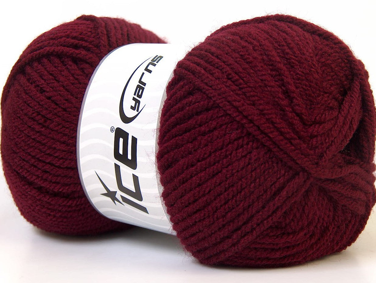 Favorite Burgundy Worsted Sku:fnt2-23728