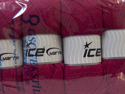 Favorite Dark Pink Worsted Sku:fnt2-23731