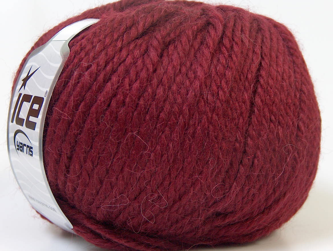 Alpaca Bulky Burgundy Sku:fnt2-25413