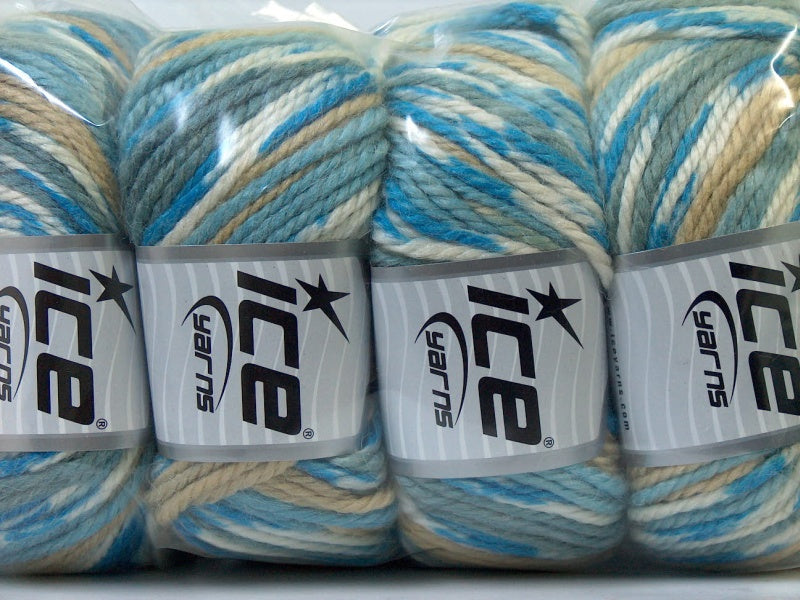 Alpaca Bulky Magic Blue, Grey, Light Brown Sku:fnt2-25417