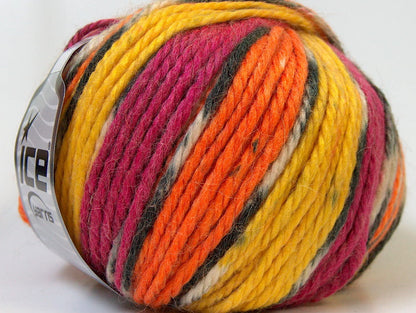 Alpaca Bulky Magic Orange, Yellow, Fuchsia Sku:fnt2-25424