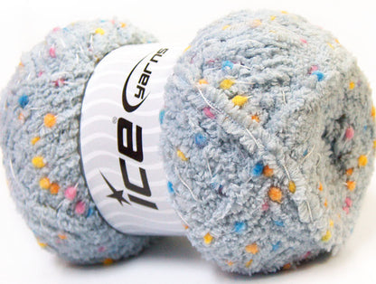 Puffy PomPom Grey Sku:fnt2-32476