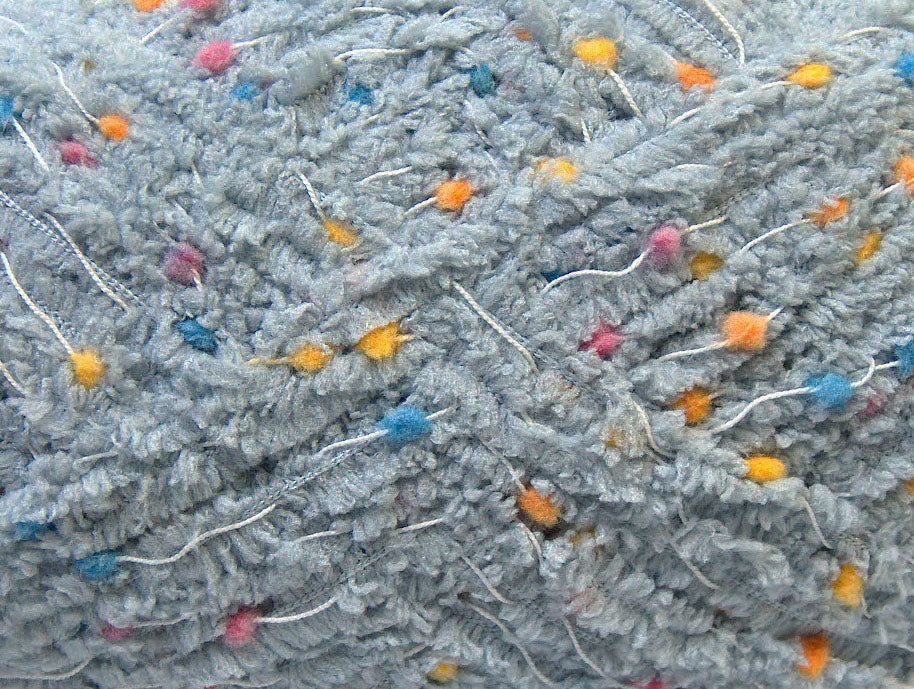 Puffy PomPom Grey Sku:fnt2-32476