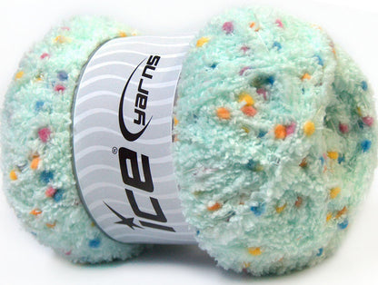 Puffy PomPom Mint Green Sku:fnt2-32481