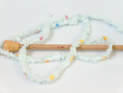 Puffy PomPom Mint Green Sku:fnt2-32481