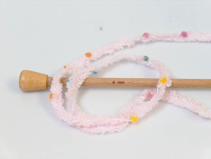 Puffy PomPom Light Pink Sku:fnt2-32484