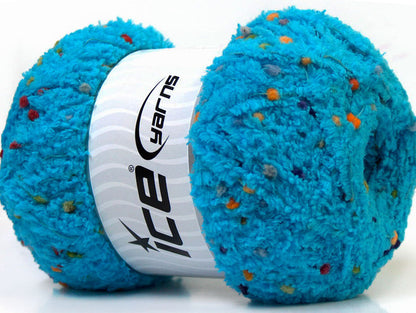 Puffy PomPom Turquoise Sku:fnt2-32725