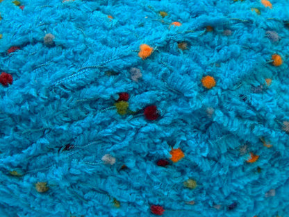 Puffy PomPom Turquoise Sku:fnt2-32725