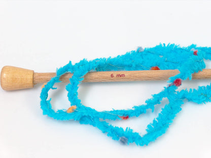 Puffy PomPom Turquoise Sku:fnt2-32725