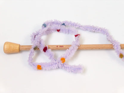 Puffy PomPom Lilac Sku:fnt2-32848