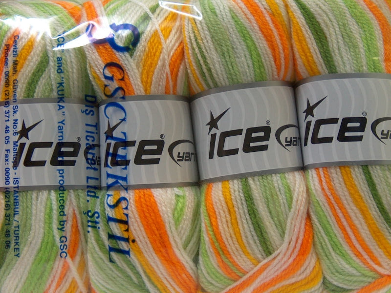 GumBall Green Shades, Orange, Yellow, White fnt2-33398