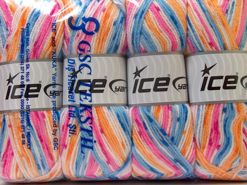 Candy Baby Blue, Pink, Orange, White Sku:fnt2-33692