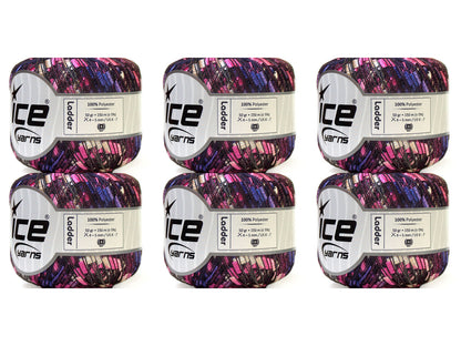 Ladder Purple, Pink, Yellow, Lilac Trellis Sku:fnt2-34027