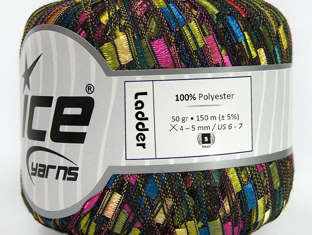 Ladder Blue, Green, Yellow, Pink Trellis Sku:fnt2-34032