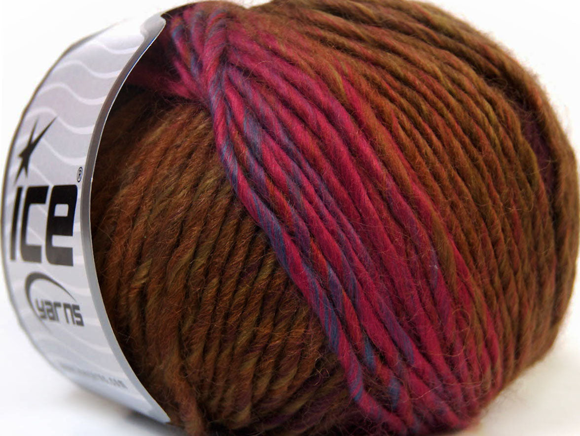 Vivid Wool Green, Pink, Blue, Brown Sku:fnt2-34604
