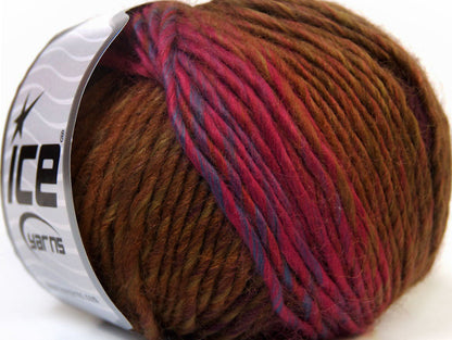 Vivid Wool Green, Pink, Blue, Brown Sku:fnt2-34604