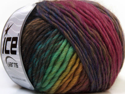 Vivid Wool Camel, Green Shades, Pink, Purple Sku:fnt2-34606