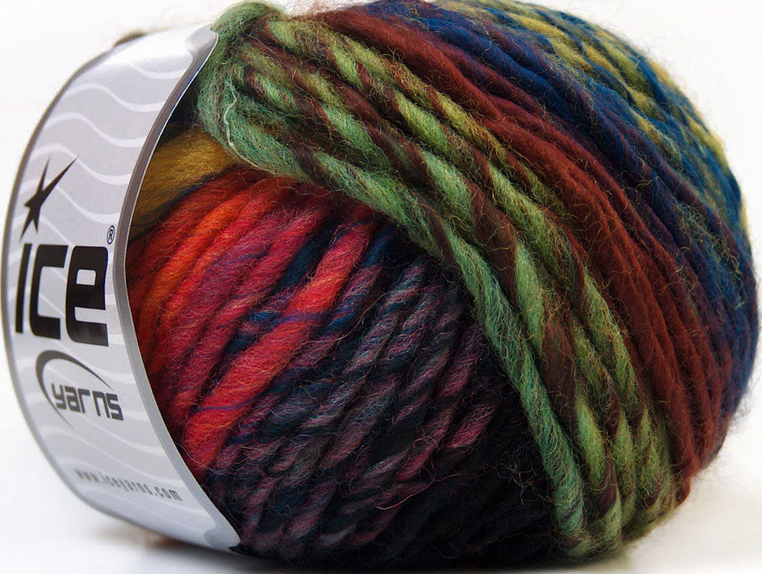 Vivid Wool Green Shades, Blue, Fuchsia, Orange, Black Sku:fnt2-34610