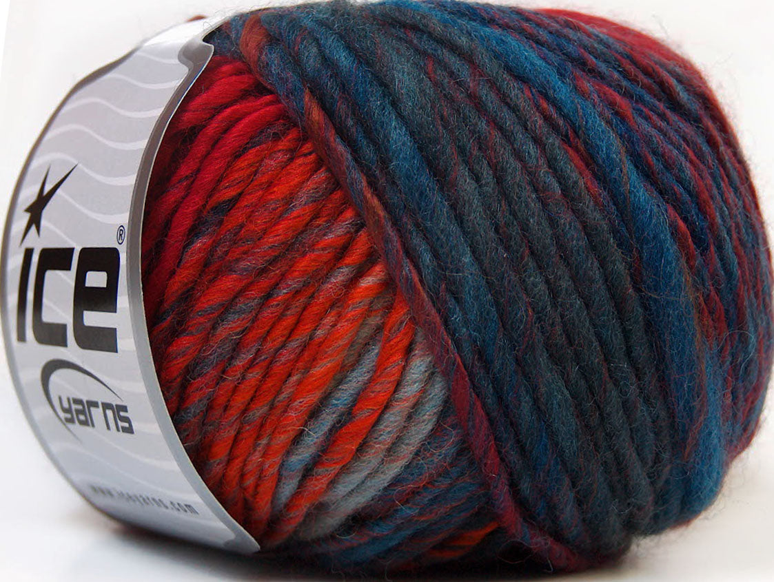 Vivid Wool Orange, Blue Shades, Gold, Green Shades Sku:fnt2-34611