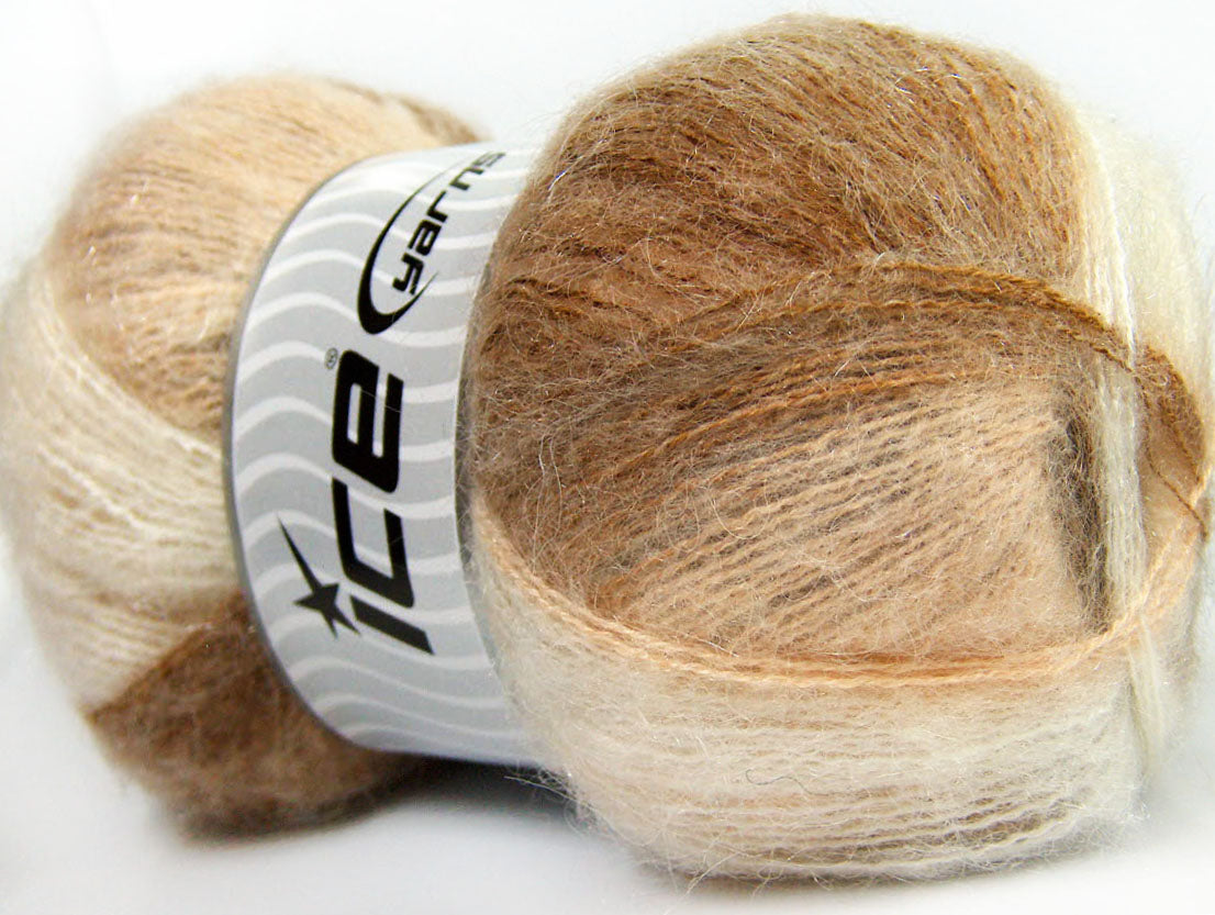Bermuda Mohair Camel, Cream, White Sku:fnt2-35063