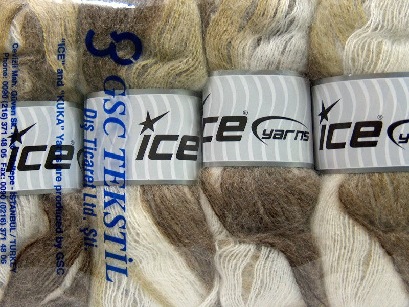 Bermuda Mohair Camel, Green, White Sku:fnt2-35064