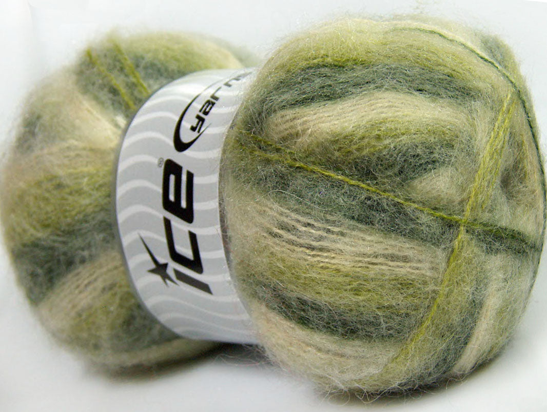 Bermuda Mohair Green Shades, Cream Sku:fnt2-35067