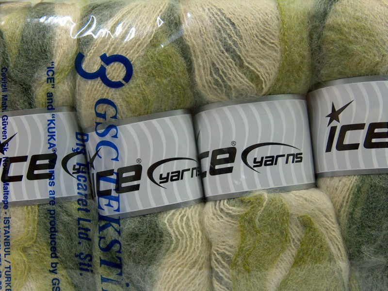 Bermuda Mohair Green Shades, Cream Sku:fnt2-35067
