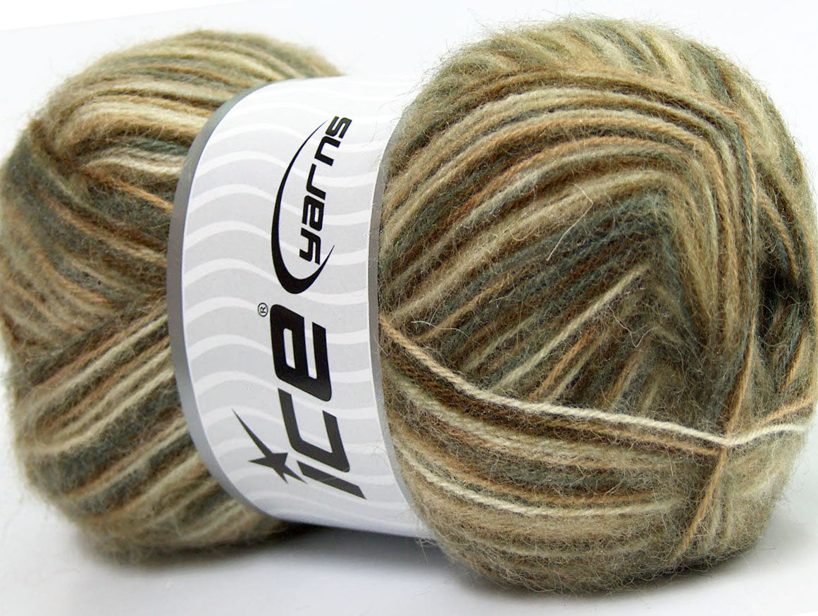 Angora Supreme Color Green, Camel, White Sku:fnt2-35079