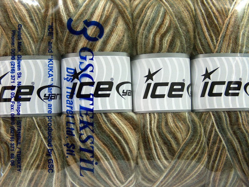 Angora Supreme Color Green, Camel, White Sku:fnt2-35079