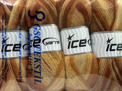 Angora Supreme Color Brown Shades, Yellow, White Sku:fnt2-35080
