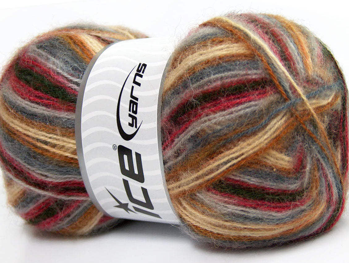Angora Supreme Color Brown Shades, Grey Shades, Fuchsia Sku:fnt2-35082