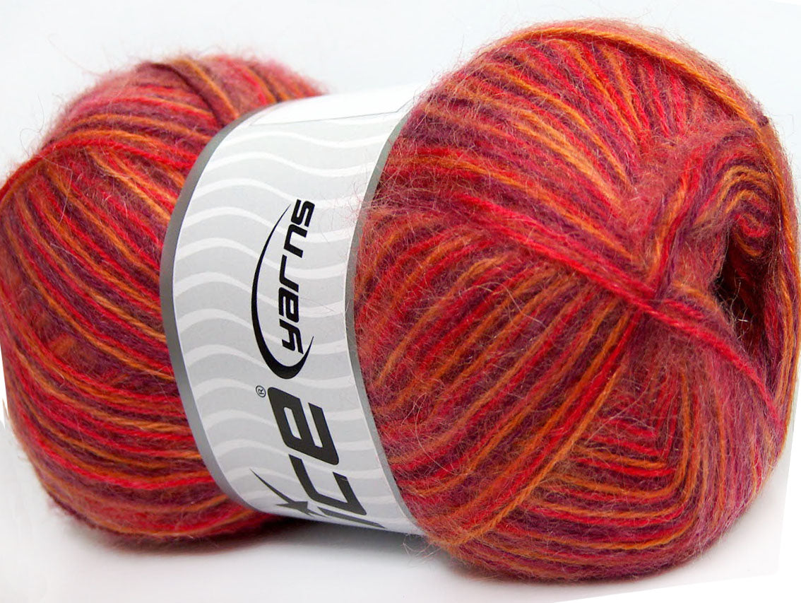 Angora Supreme Color Purple, Red, Orange, Yellow Sku:fnt2-35084