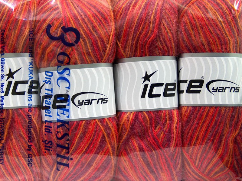 Angora Supreme Color Purple, Red, Orange, Yellow Sku:fnt2-35084