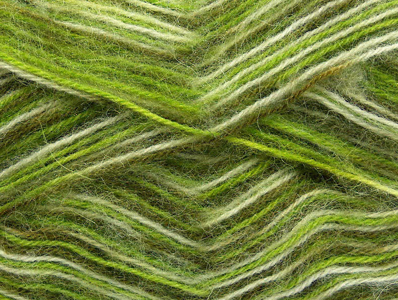 Angora Supreme Color Green Shades, White Sku:fnt2-35085