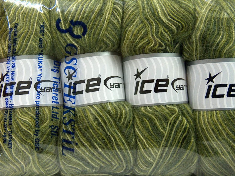 Angora Supreme Color Green Shades Sku:fnt2-35086