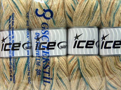 Angora Supreme Color Beige, Blue, Brown Sku:fnt2-35087