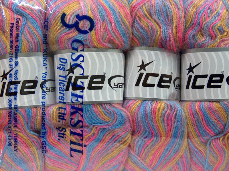 Angora Supreme Color Gold, Blue, Pink Sku:fnt2-35091
