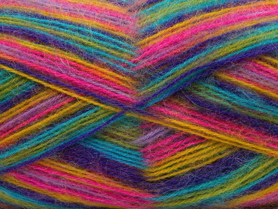 Angora Supreme Color Green, Purple, Pink, Turquoise, Yellow Sku:fnt2-35096