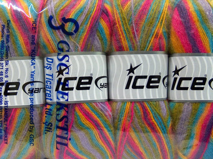 Angora Supreme Color Green, Purple, Pink, Turquoise, Yellow Sku:fnt2-35096