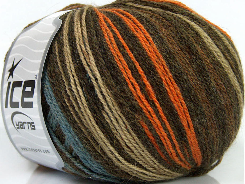 Alpaca Fine Magic Brown, Orange, Camel, Blue fnt2-36980